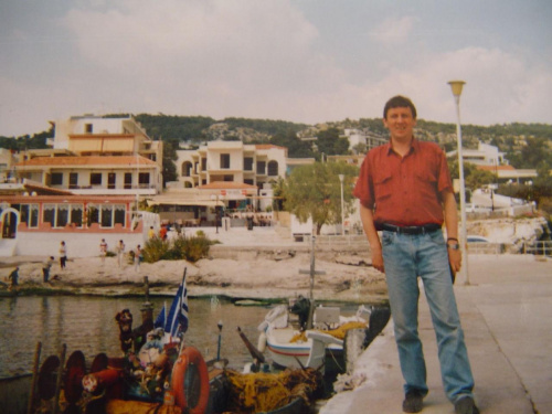 Na greckiej wyspie Egina 1997r:Greek island Egina