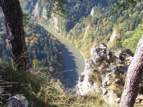 Widok na zakole Dunajca. #góry #krajobraz #małopolska #Pieniny #rzeka