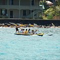 współcześni Polinezyjczycy na łodziach (czyt. turyści), Kona - Hawaje #usa #wycieczka