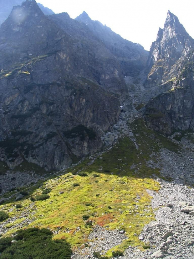 Mnich, żleb pod Mnichem