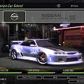 Mój Nissan SkyLine GT-R34 do Turnieju o mistrza kierownicy BayView w grze NFS Underground 2