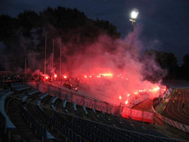 ZAWISZA BYDGOSZCZ- ŁKS ŁÓDZ MECZ PRZYJAZNI KIBICE 17.07.2005 #ZAWISZABYDGOSZCZ #ŁKSŁODZ #KIBICE #FANI