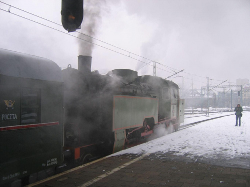 Lokomotywa Tkt48-18 na stacji Wrocław Główny
