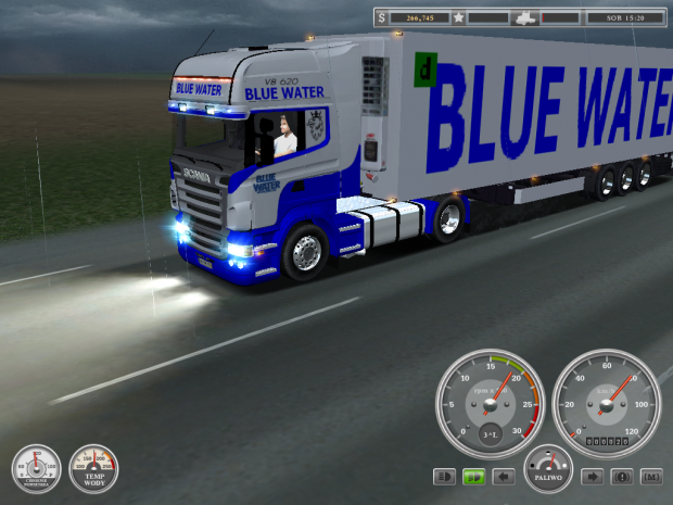 Haulin blue water scania