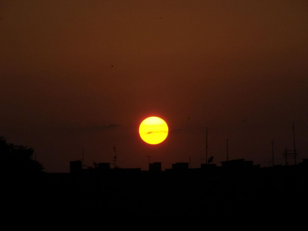 Zachód słońca z mojego okna #Przemyśl