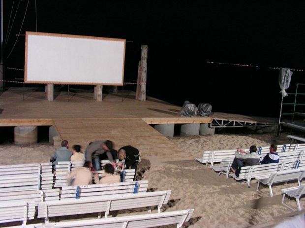 pierwsi widzowie #gdynia #kino #plener #filmowy #projektory