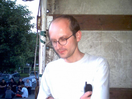 Jacek - główny organizator i ówczesny kierownik DKF "Miłość Blondynki" #kino #gdańsk #KinoPlenerowe #projekcja #projektor #kinotechnika #kinooperator