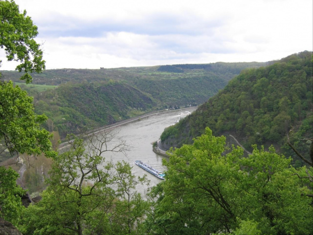 Rzeka Ren - Skała Loreley niedaleko Koblencji #Ren #Loreley #Trier #Koblencja #Mosela #Bruksela #Niemcy #Belgia