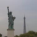 Statua Wolności w Paryżu, mało kto wie gdzie jest i jak się do niej dostać (najlepiej statkiem po Sekwanie) - Paryż - wrzesień 2005 #Paris #Paryż #WieżaEiffla #Wersal #Luwr #SaintMalo #Chambord #Ambois #Chartres #Tours #PolaElizejskie