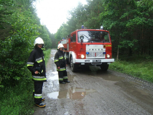 Dnia 5 czerwca 2007 nasza jednostka została zadysponowana przez dyżurnego PSK do płonącego lasu w miejscowości Barucice. Po dotarciu na miejsce okazało się że są to ćwiczenia LAS 2007. Po ćwiczeniach udaliśmy się na podsumowanie oraz posiłek.
Na zdjęci...