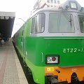 ET 22-158 prezentowany na Dniach Techniki Kolejowej w Katowicach #ET22 #kolej #lokomotywa #rekin #dworzec #katowice